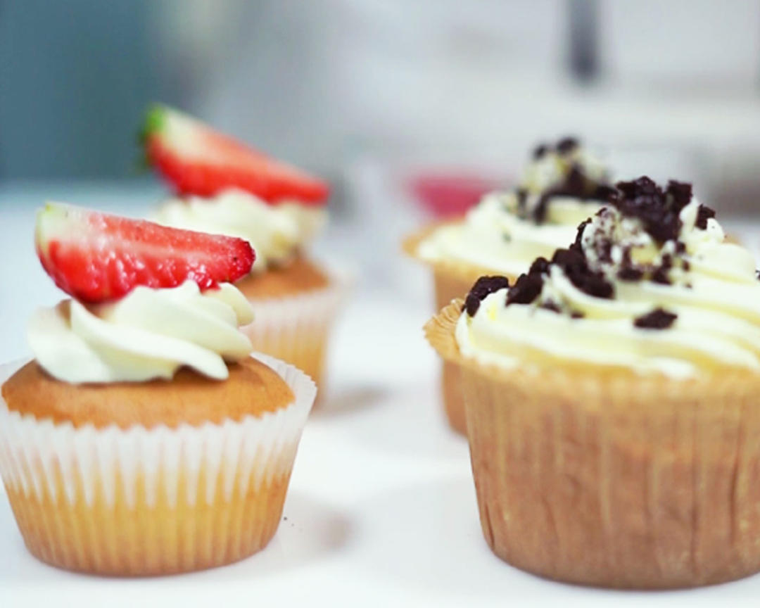 基础奶油杯子蛋糕