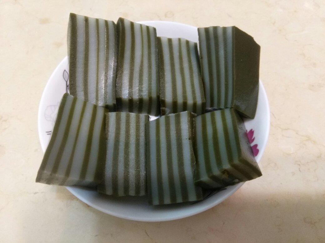 青青-322做的抹茶椰汁糕