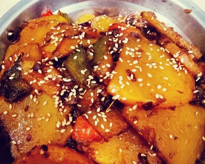 干锅土豆片（麻辣味，非油炸）的做法