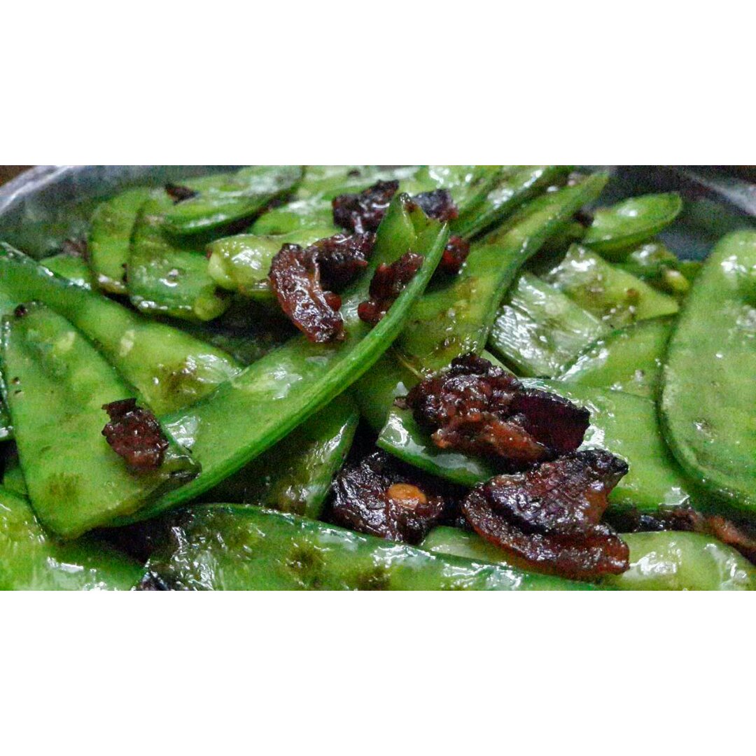 荷兰豆炒腊肉