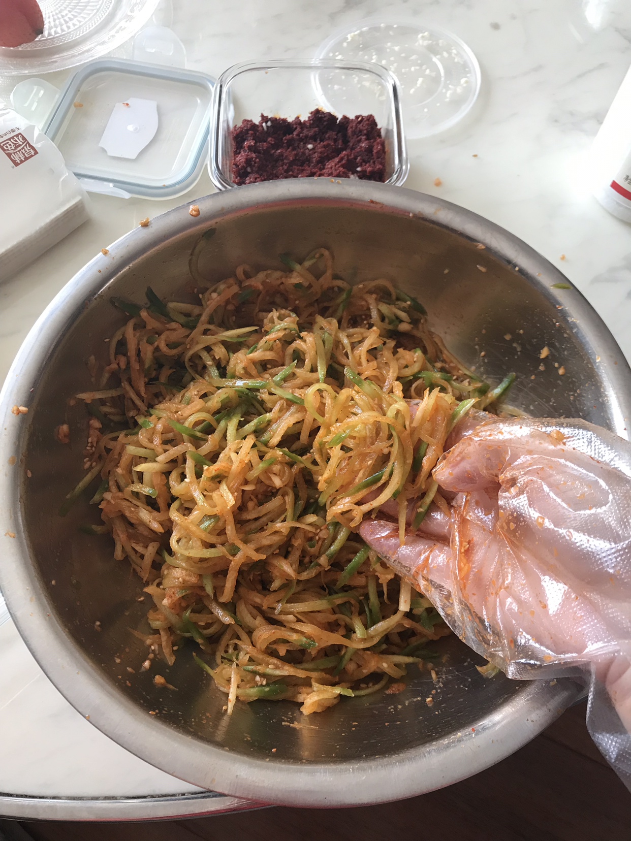 朝鲜族奶奶的私房菜-拌萝卜的做法 步骤6