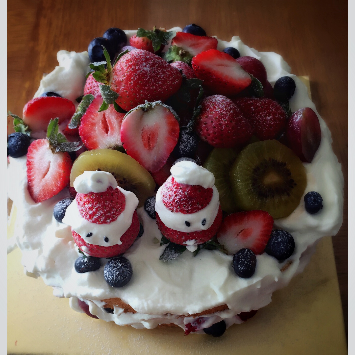 圣诞呆萌裸蛋糕