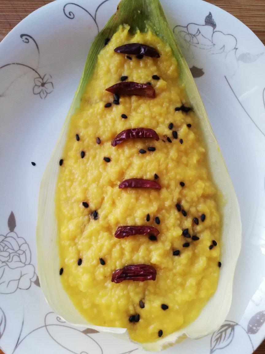 蒸鲜玉米饼