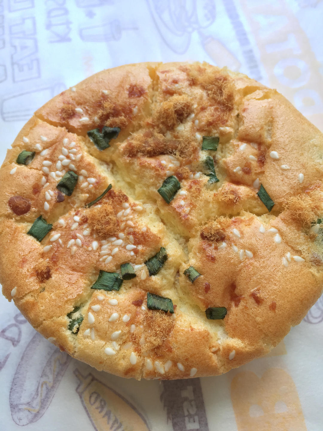 香葱肉松戚风蛋糕（六寸／八寸）