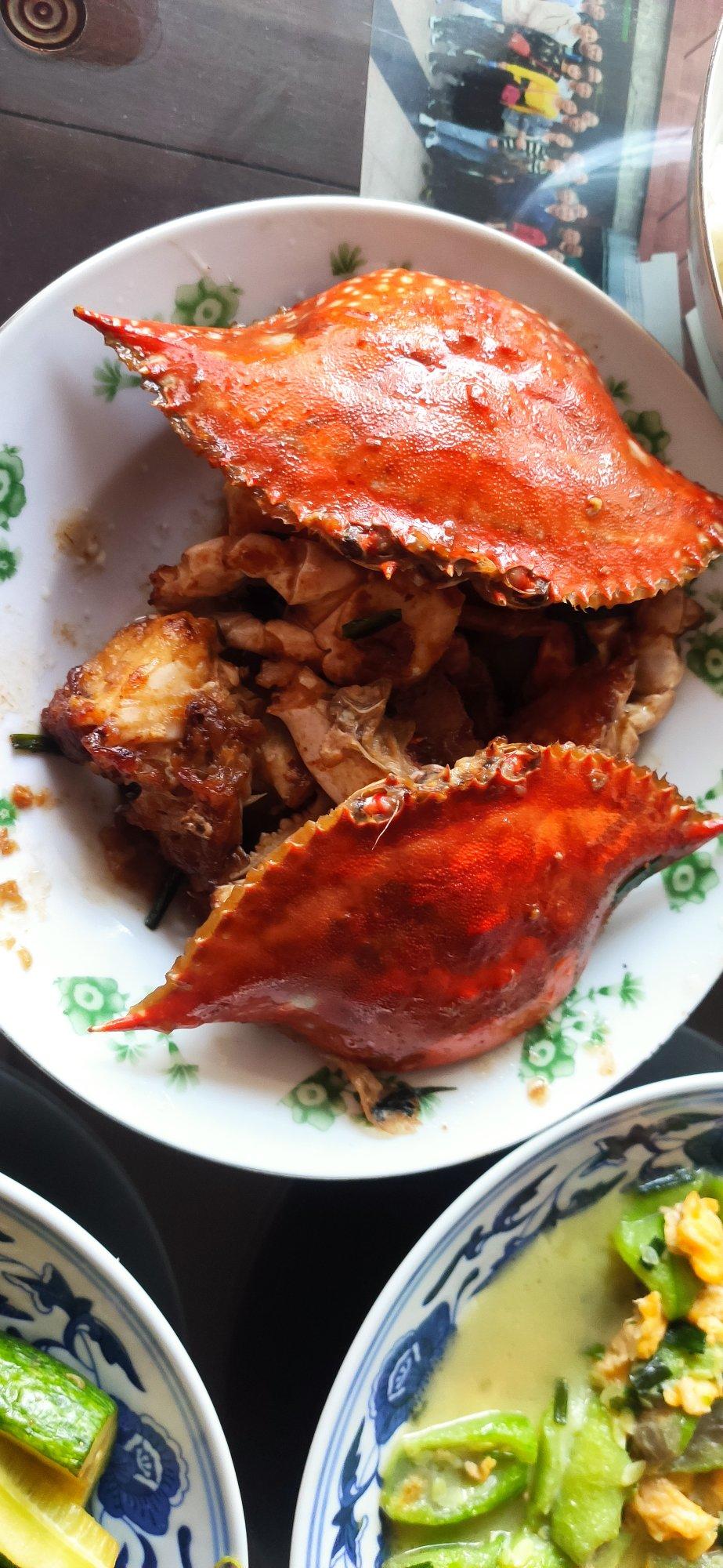 葱姜炒梭子蟹（very easy）