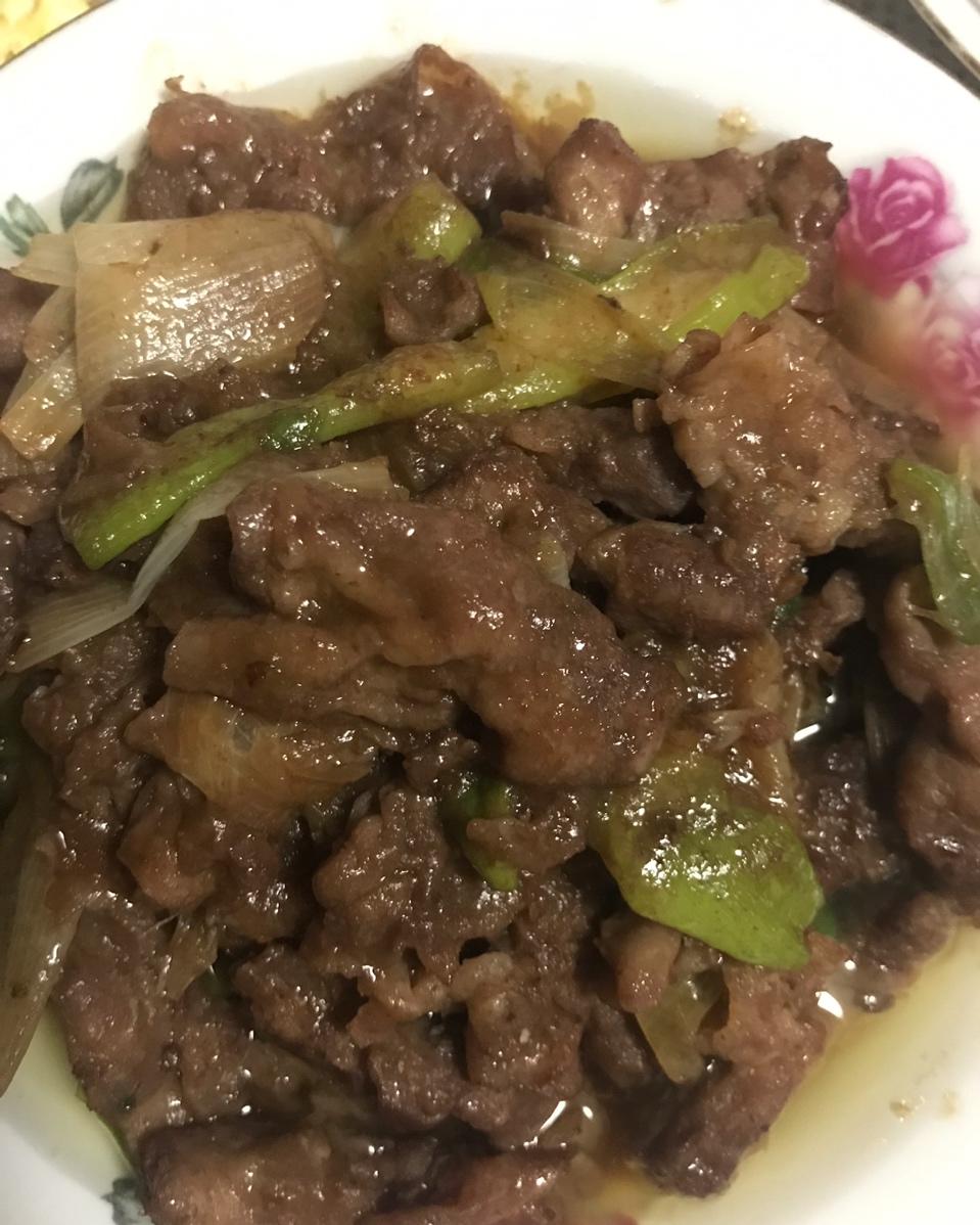 葱爆羊(牛)肉