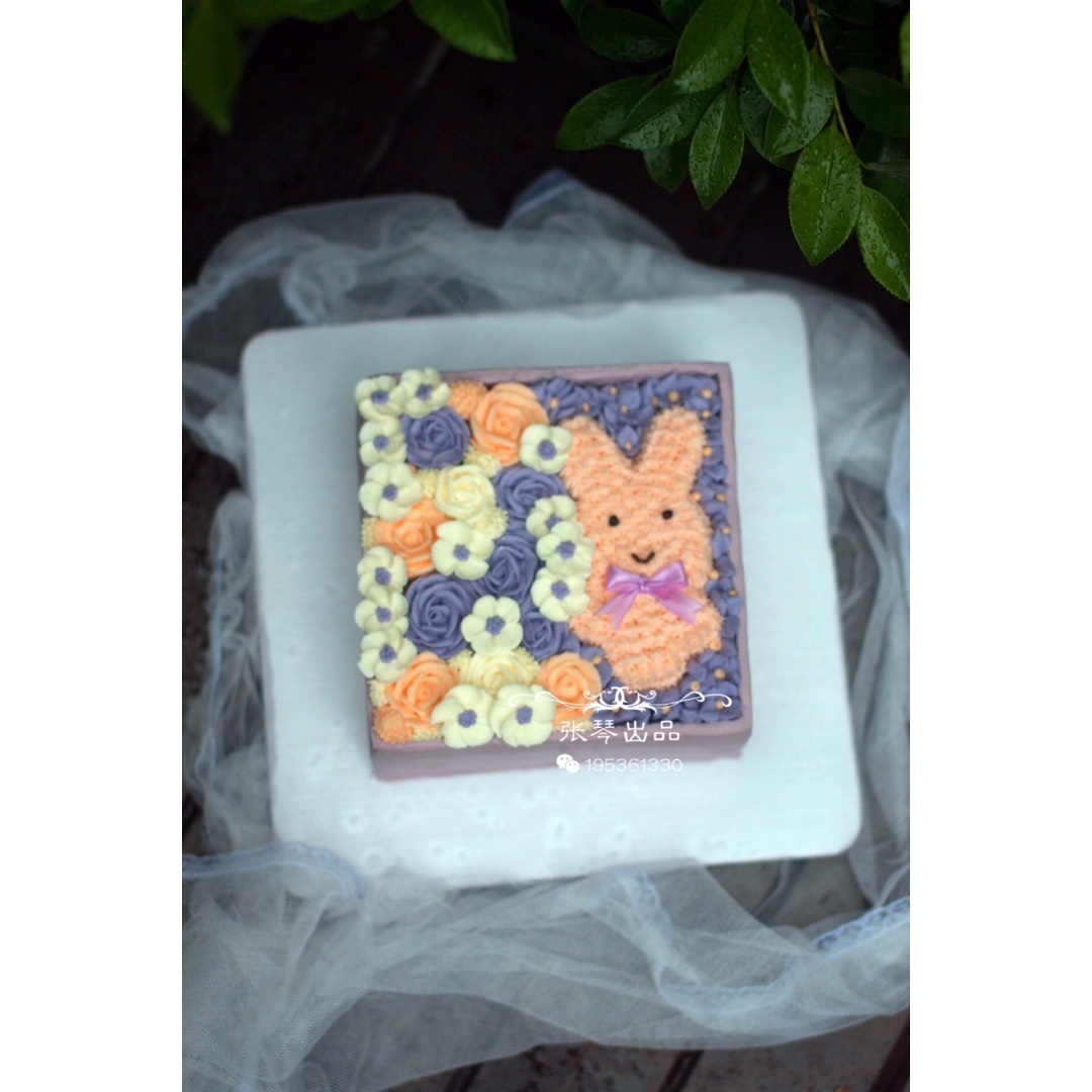 花环蛋糕韩式裱花