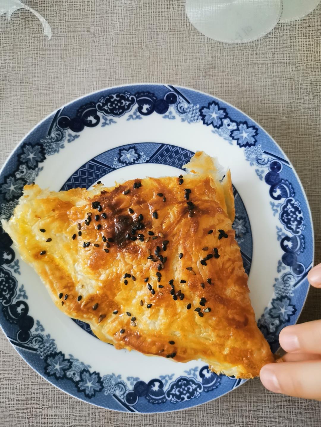 手抓饼苹果&香蕉双拼芝士派