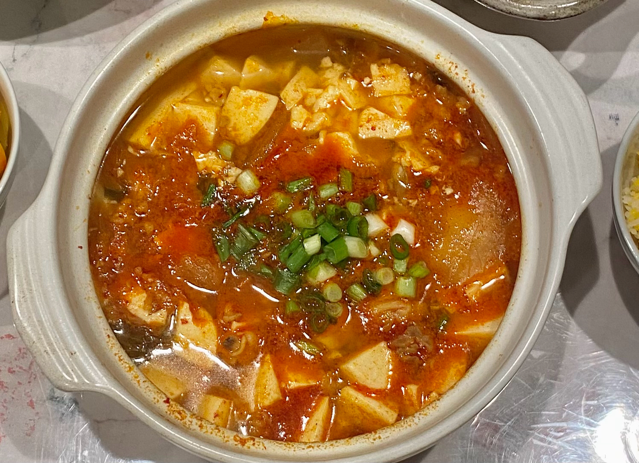 韩式豆腐煲的做法