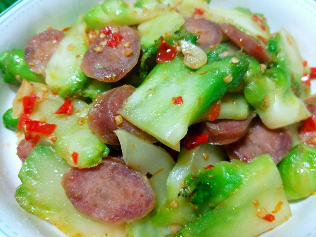 儿菜炒腊肠