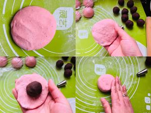 樱花🌸豆沙馅儿小面包 素食的做法 步骤10