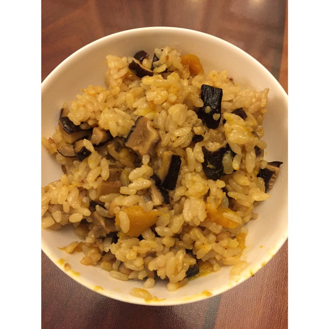南瓜香菇饭（电饭锅版）