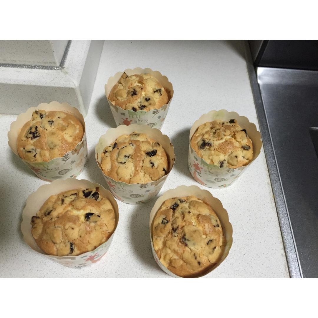 马芬杯子蛋糕，纸杯蛋糕，蔓越莓麦芬蛋糕，cupcake