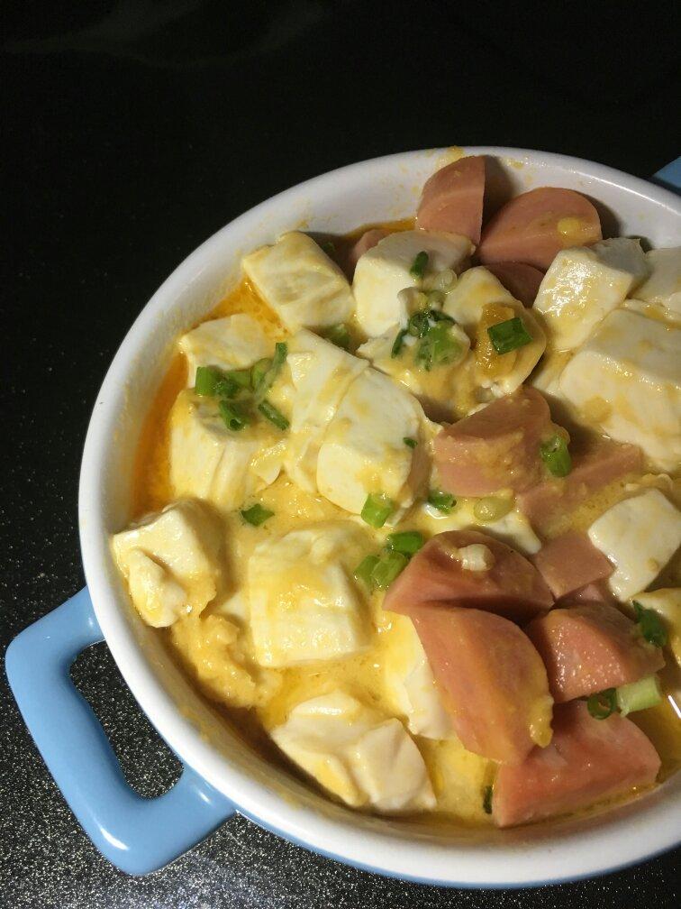 老丁的私房菜-蟹黄豆腐