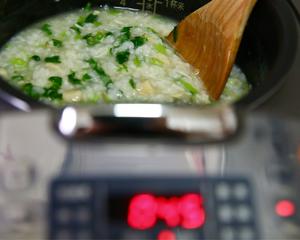 干贝菠菜粥（简单方便电饭煲版）的做法 步骤10