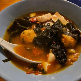 番茄海带鱼丸豆腐汤