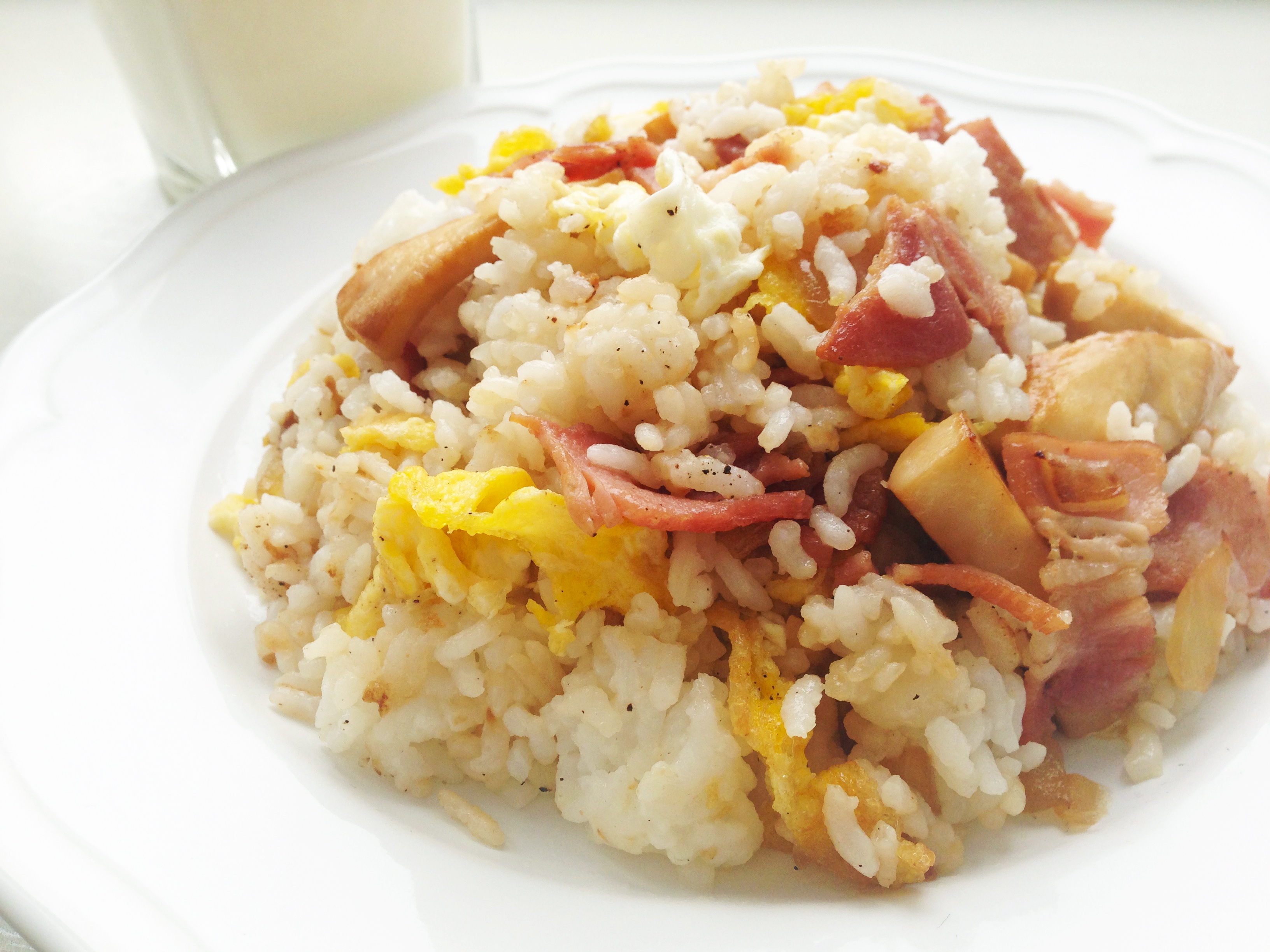 蘑菇培根炒饭