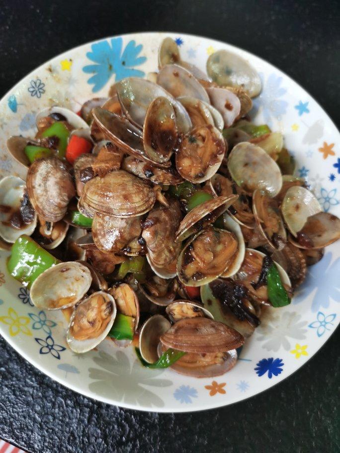 爆炒花蛤（简直比大排档还要好吃）