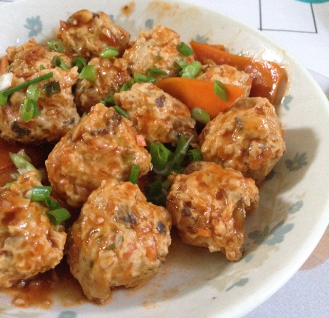 酸酸甜甜【茄汁鸡肉丸】