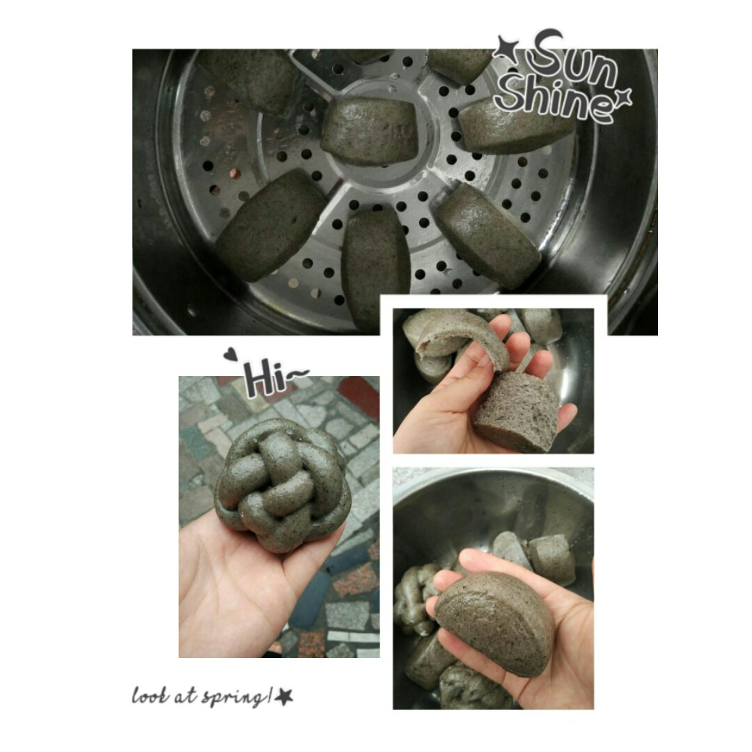 奶香黑芝麻刀切馒头