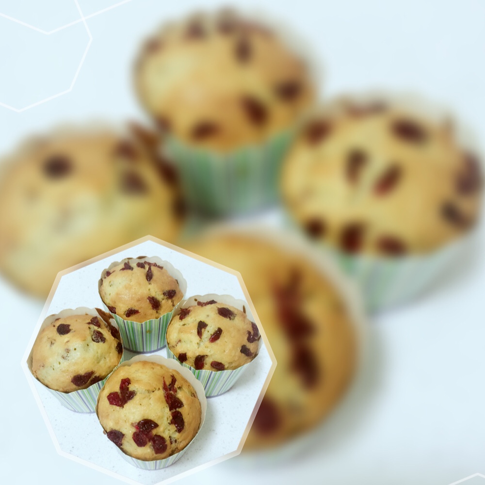 少女心的香蕉蔓越莓玛芬