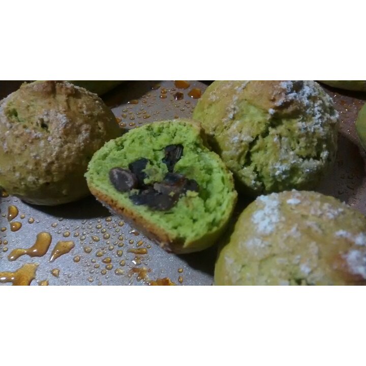 抹茶红小豆司康