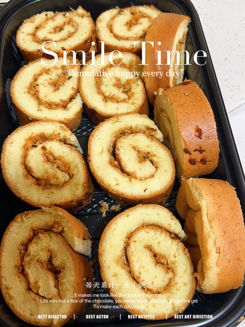 怎么卷都不裂的肉松蛋糕卷