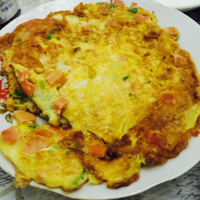 香肠鸡蛋饼
