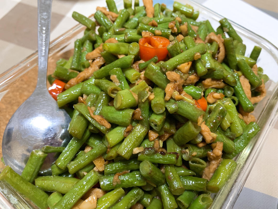 素炒长豆角丁