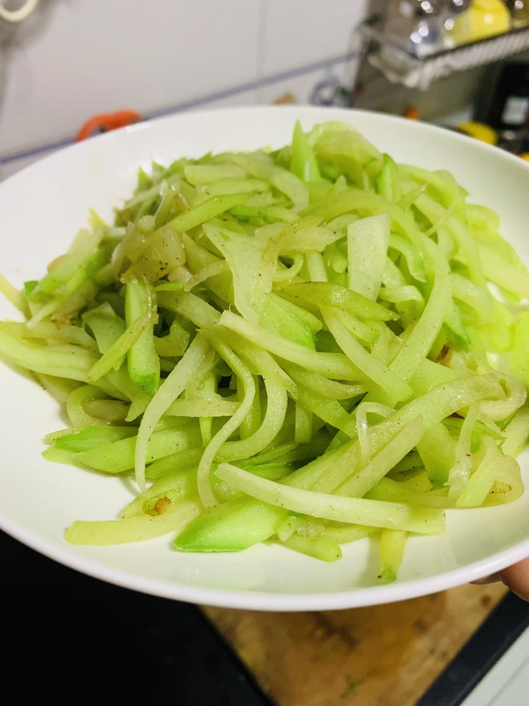 清甜爽口好味道-快炒佛手瓜的做法