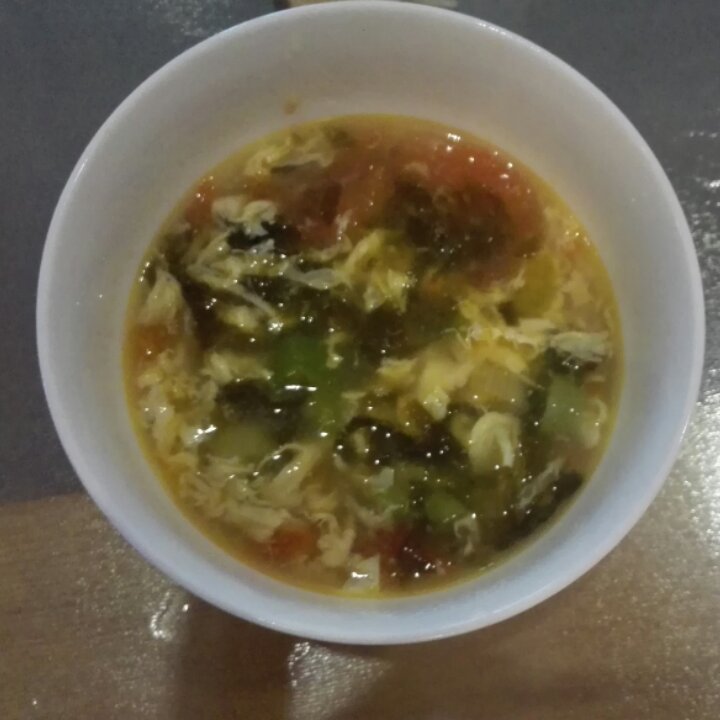 番茄紫菜蛋花汤