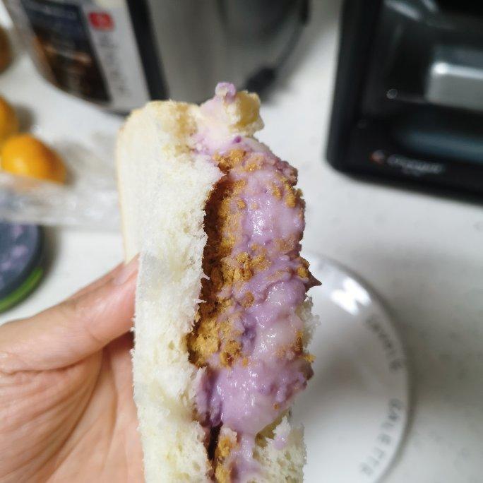 芋泥麻薯肉松吐司