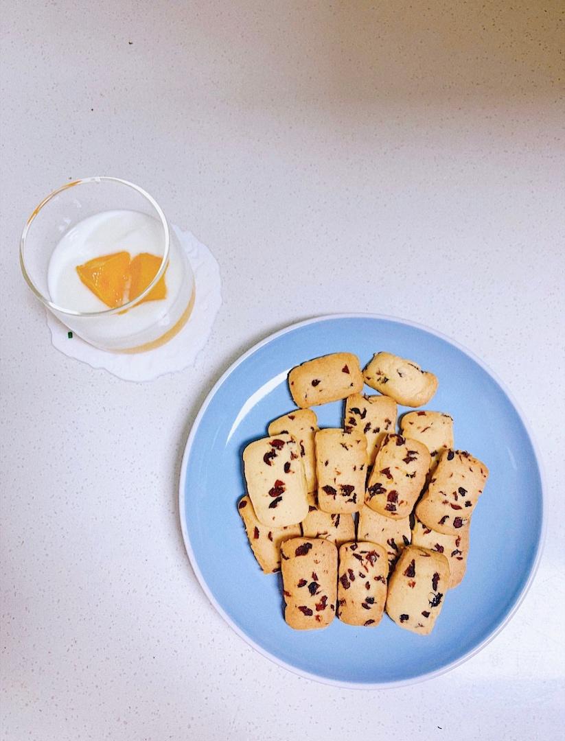 低糖少油版蔓越莓饼干