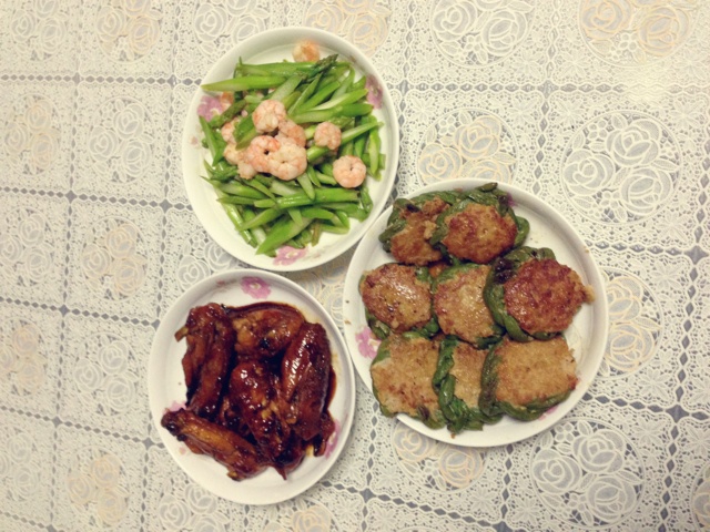 豇豆酿肉