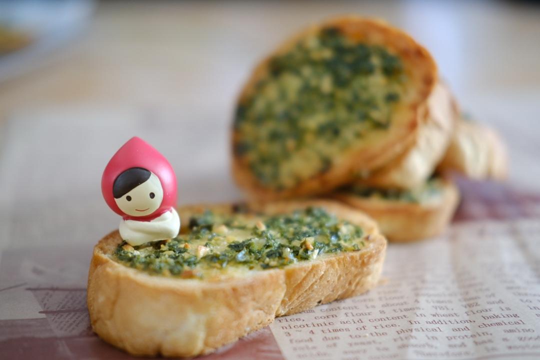 火爆韩国街头の奶油蒜香包~蒜香四溢邻家小孩馋哭了的面包