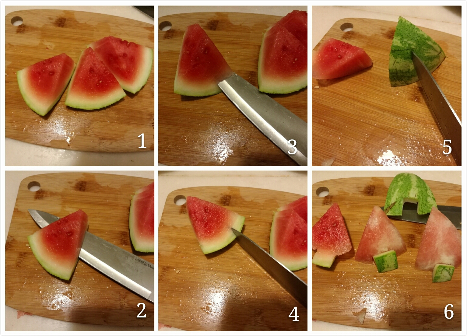 树形西瓜的快速切法的做法 步骤10