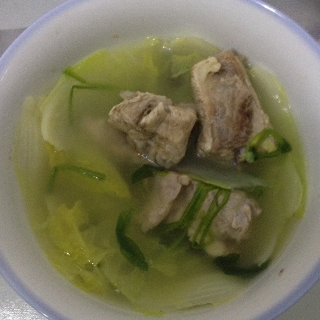 小白菜排骨汤