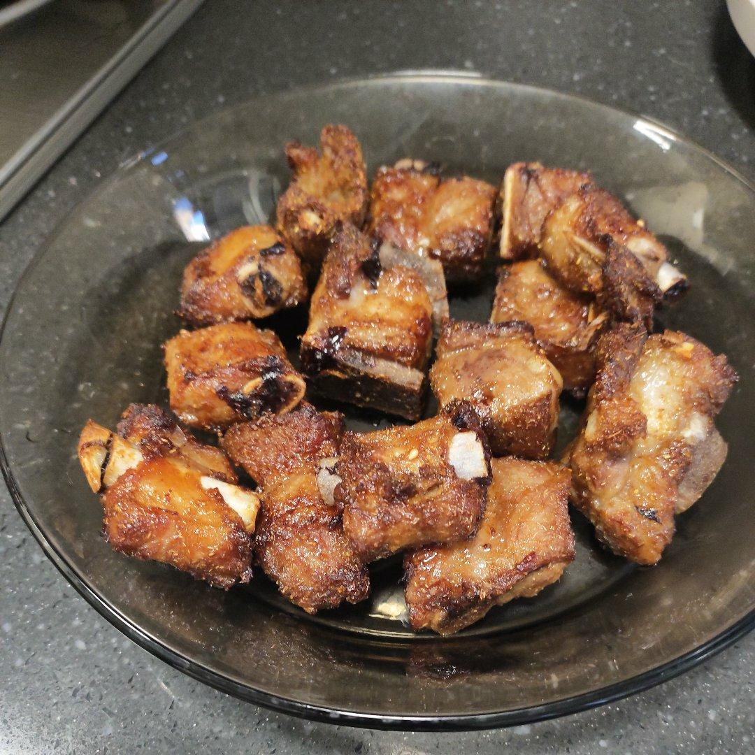 空气炸锅无油烤肋排