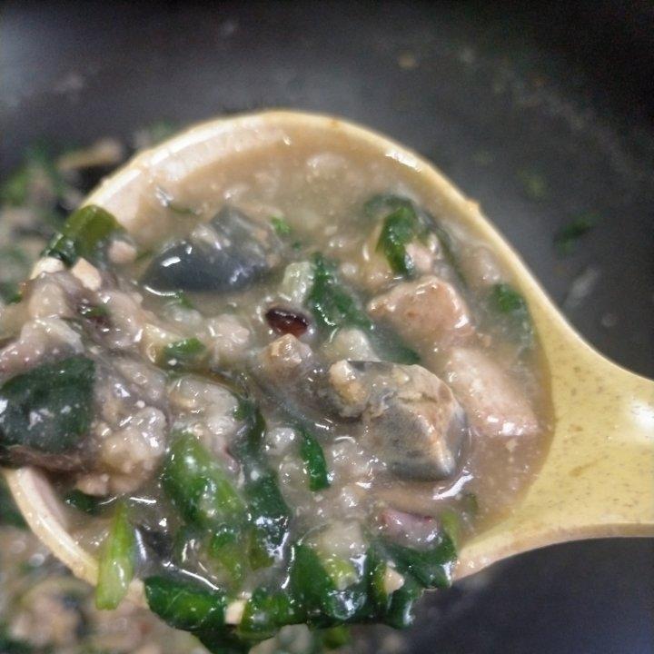 妈妈👩教我做的皮蛋瘦肉粥🥣简单快捷美味😋