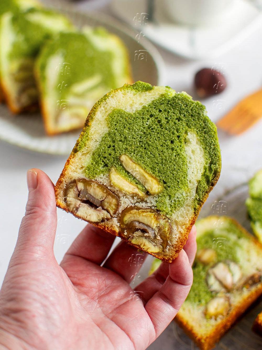 『低卡』抹茶栗子蛋糕｜簡(jiǎn)單快手！攪一攪就ok?