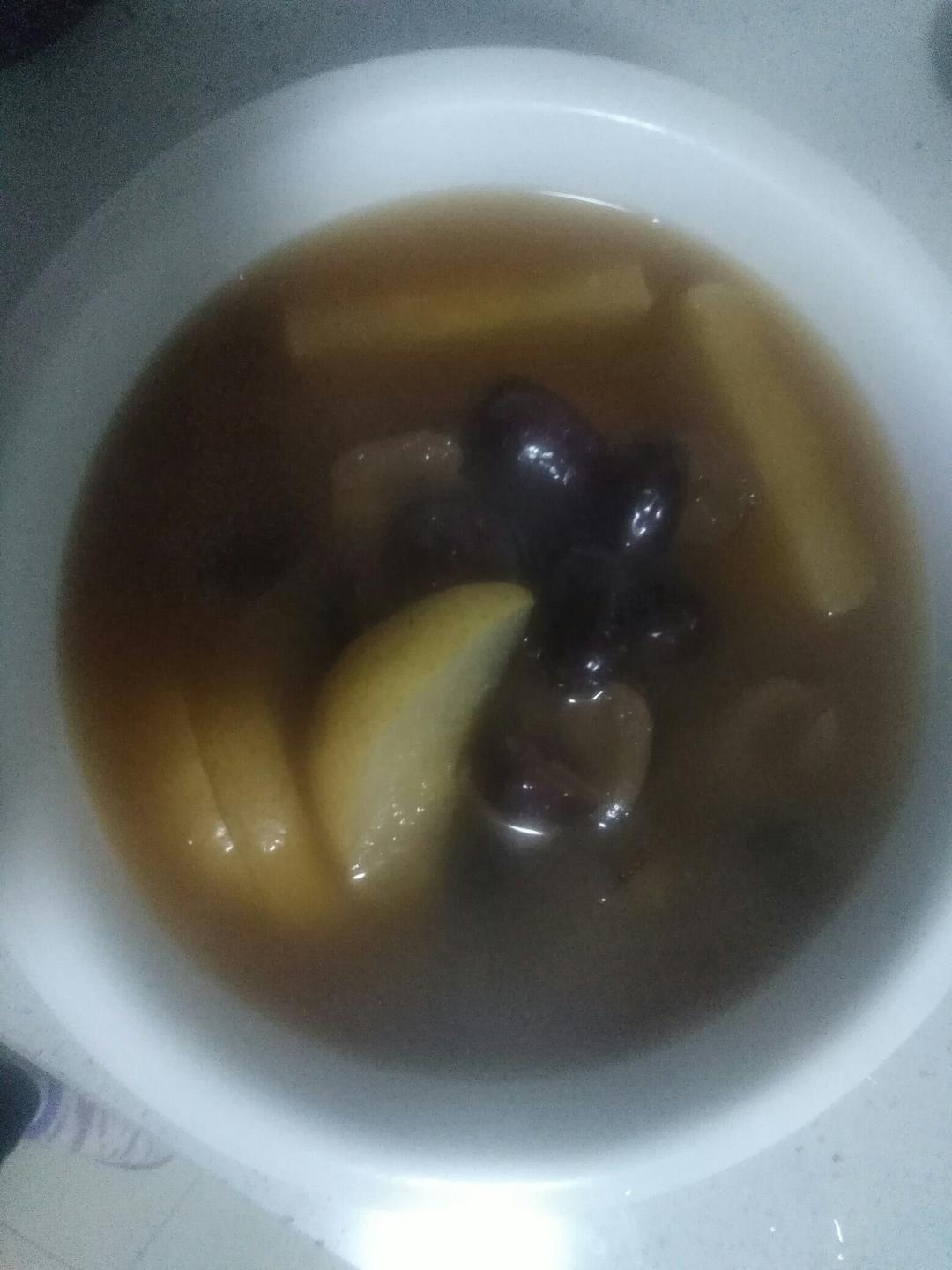 简易版红枣炖梨