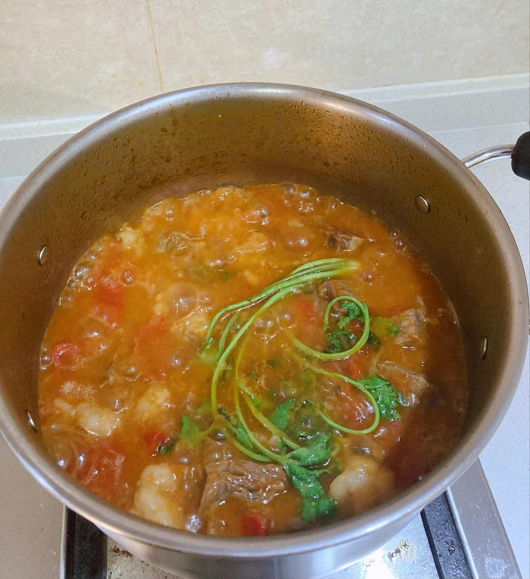 老丁的私房菜-番茄牛腩煲
