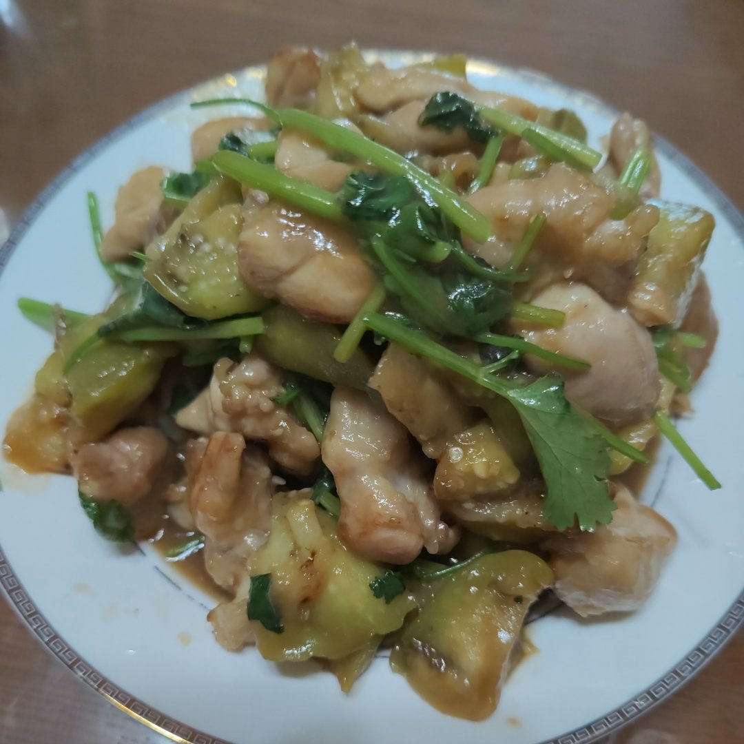 糖醋茄子鸡腿肉