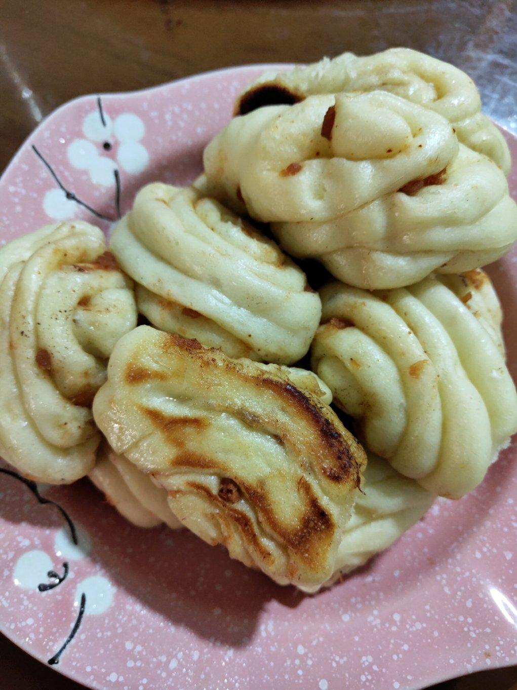 生煎肉松花卷