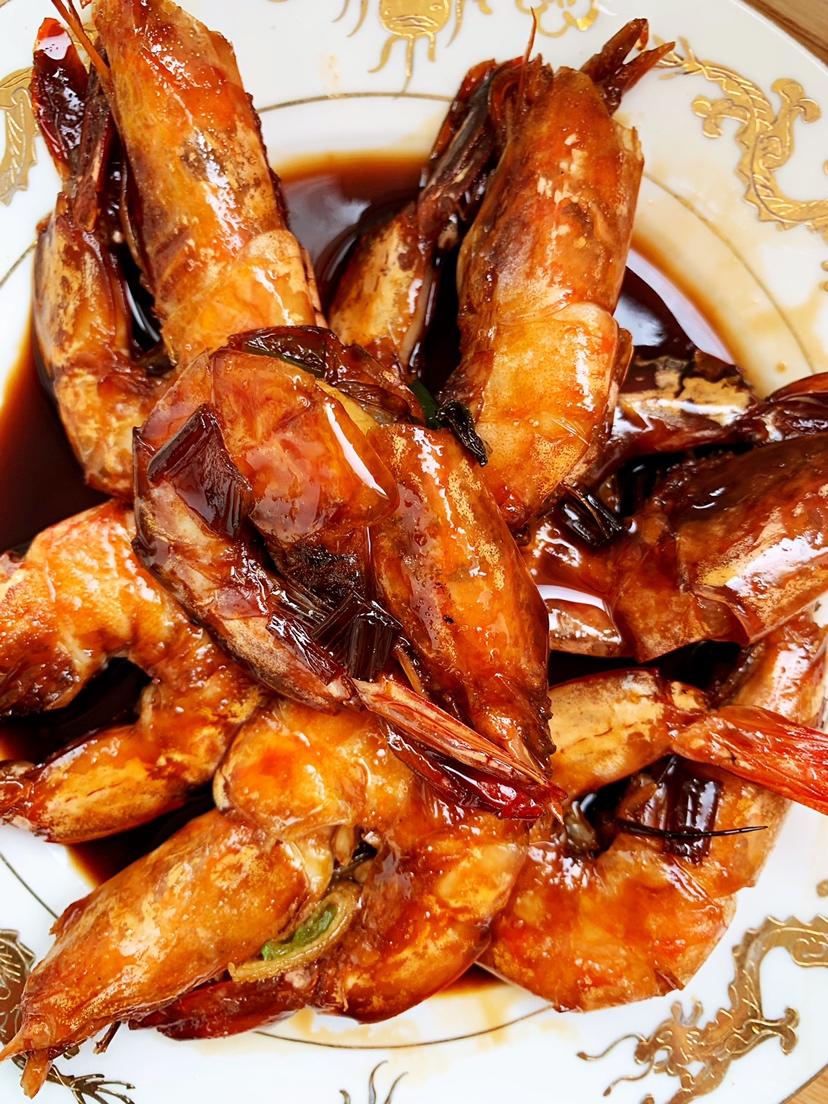 跟开国第一宴同款的简易版－干㸆明虾的做法