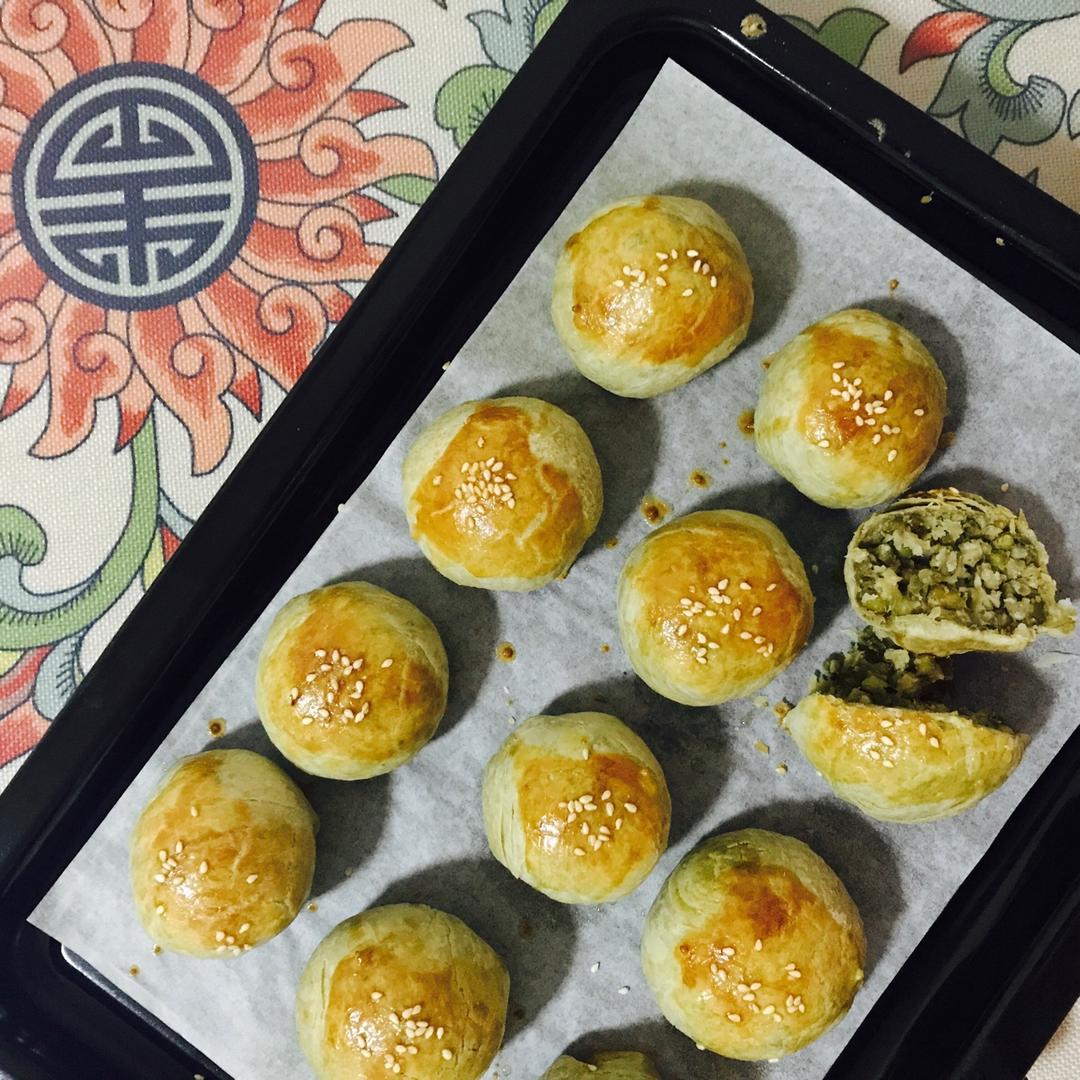 蛋黄酥~紫薯、抹茶、原味~花好月圆，中秋快乐~内附一次做六色蛋黄酥方法~