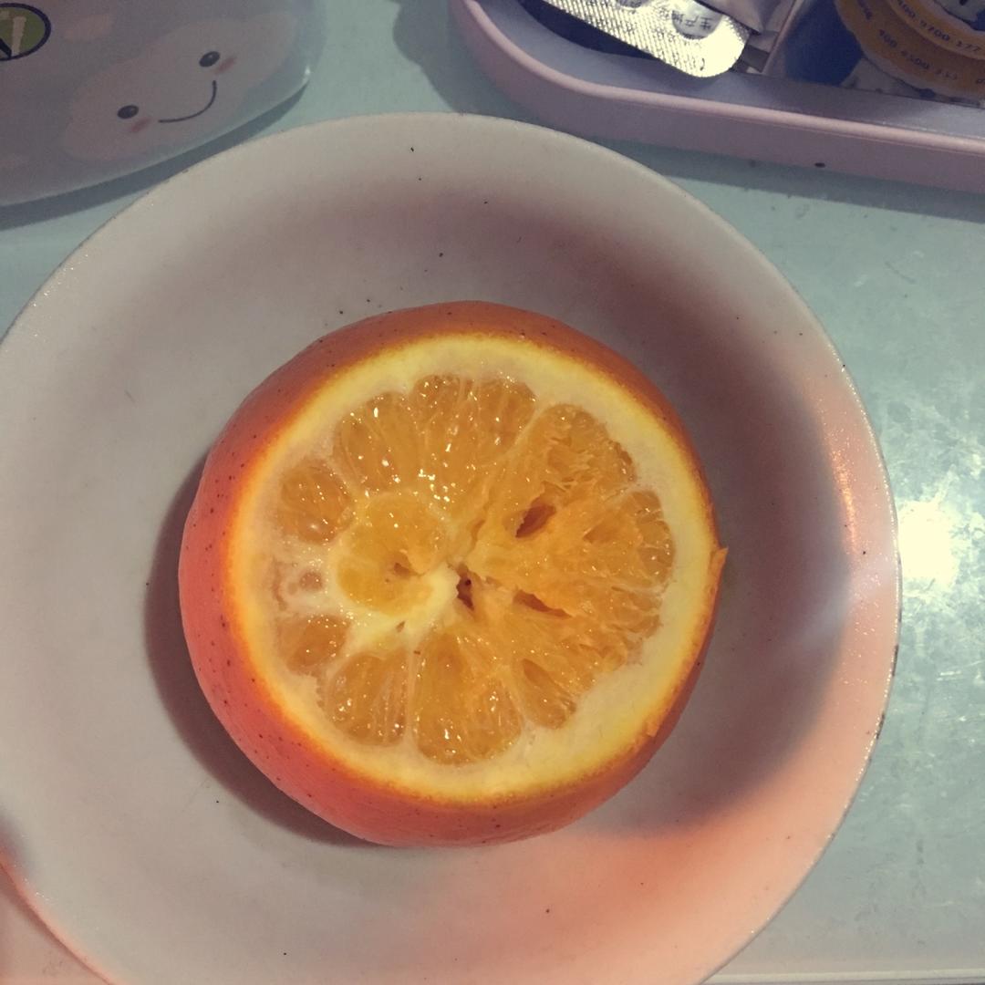 盐蒸橙子治疗咳嗽