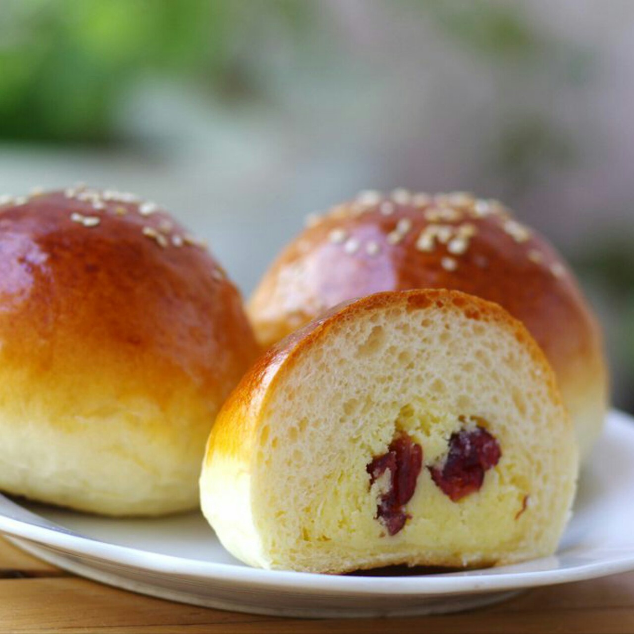 现实太假在江湖做的蔓越莓奶酥面包