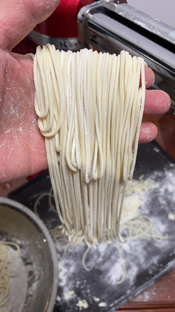 自己压的面条筋道顺滑