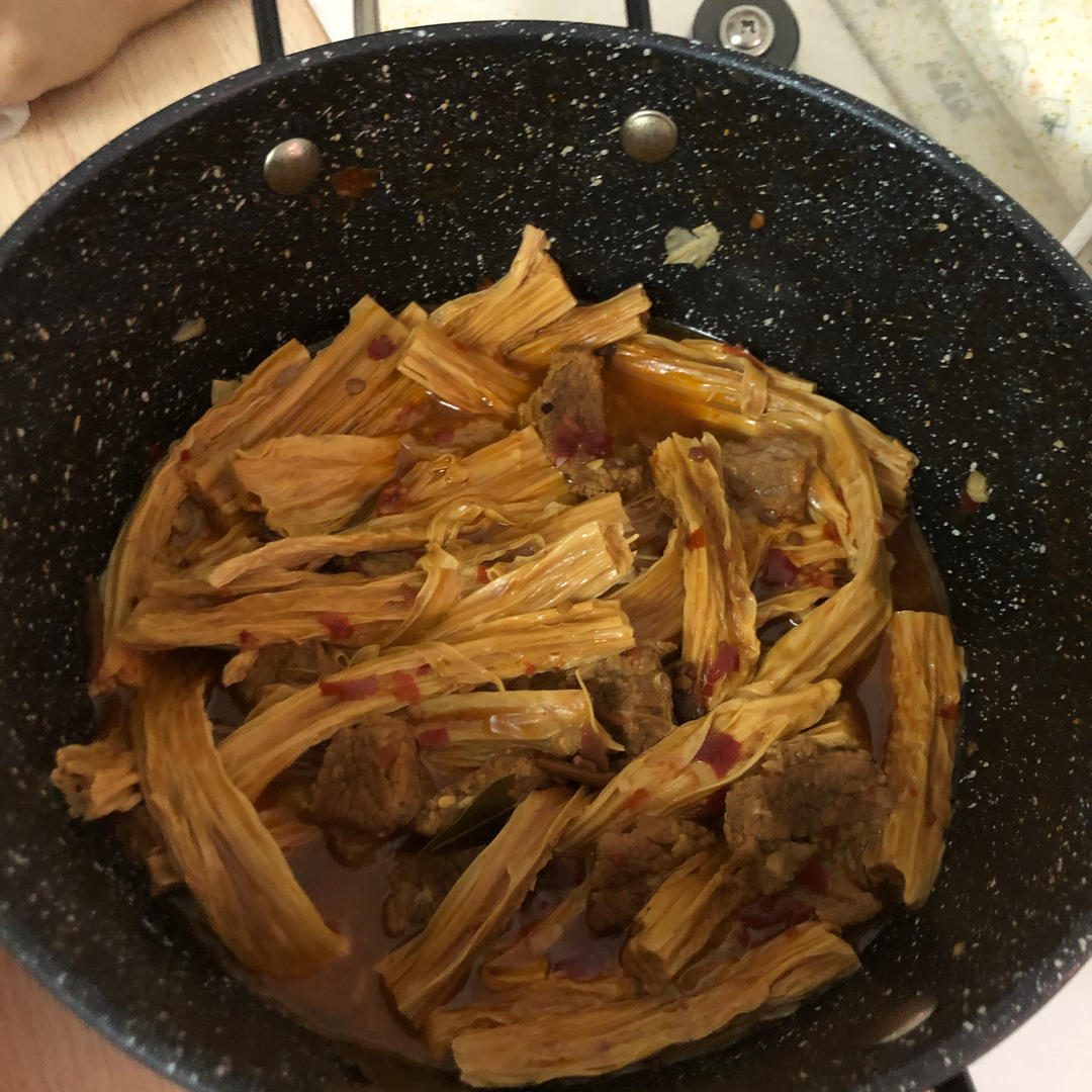 ✅挑战365天晚餐不重样第55天:腐竹牛腩煲‼️
